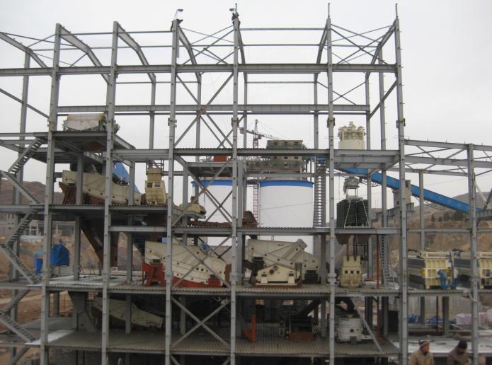 李家窑煤矿主厂房主体完工-重钢结构工程